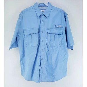 World Wide Sportsman Vented Outdoor Shirt Men's Size Large Blue